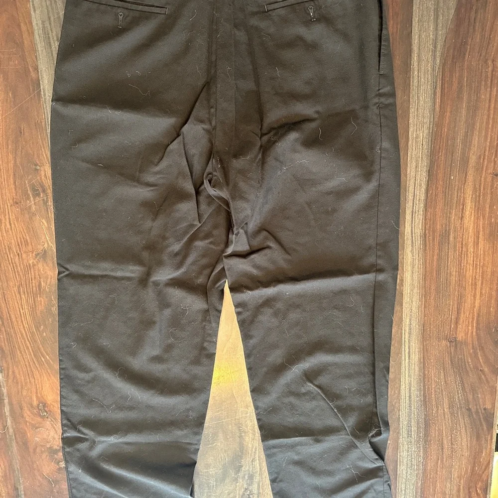 Ralph Lauren Black Dress Pants with Straight-Leg Cut